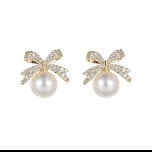 Earrings‎ Pearl Rhinestone Women's New f17
